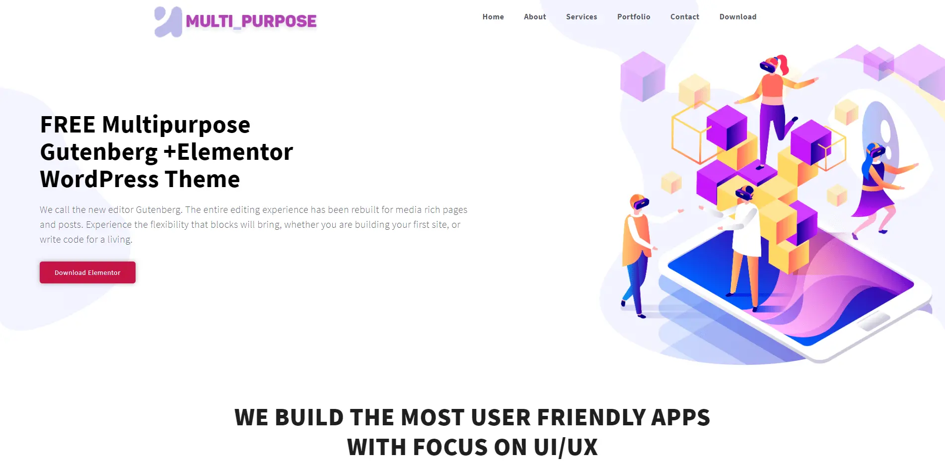 Multipurpose Portfolio Elementor Template