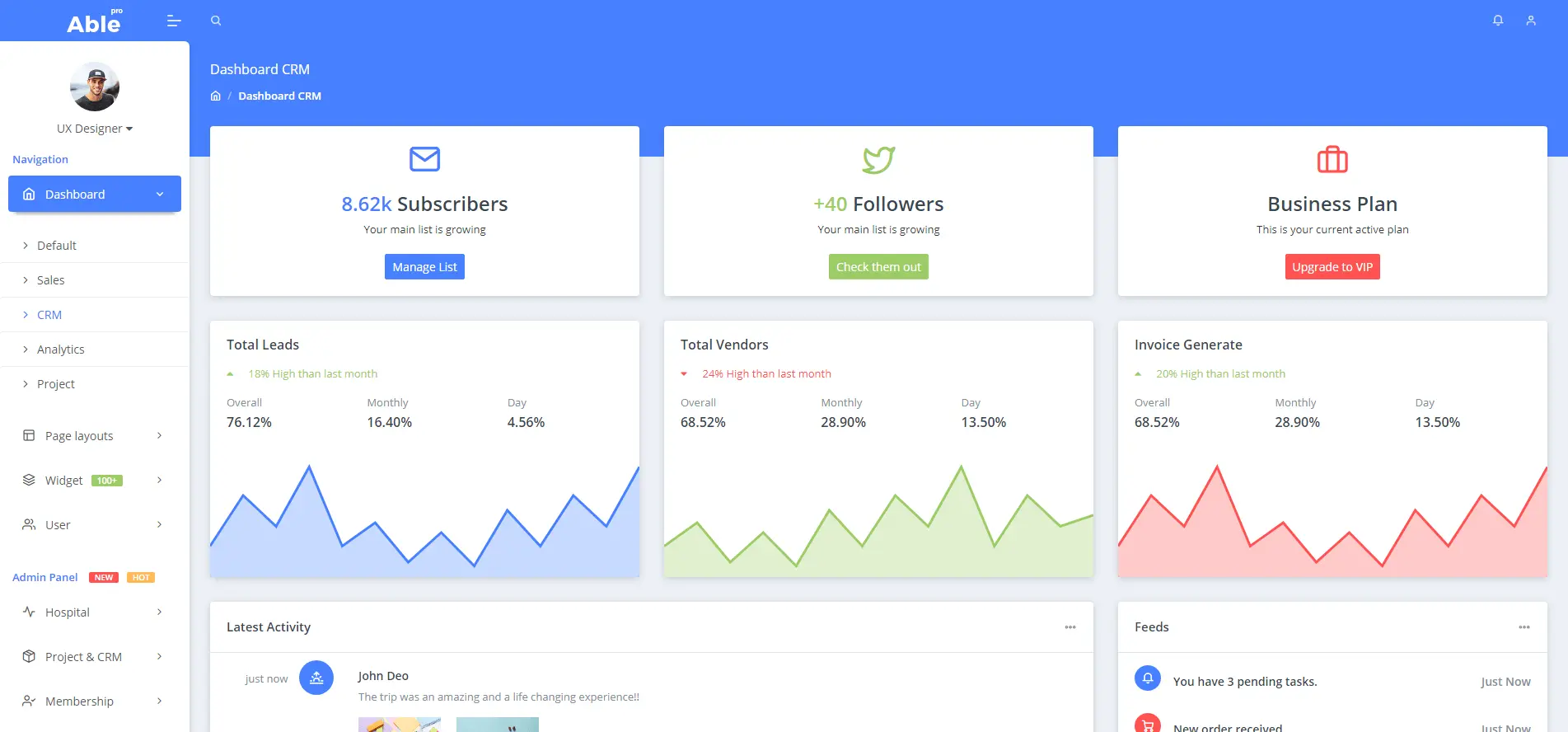 CRM Layout