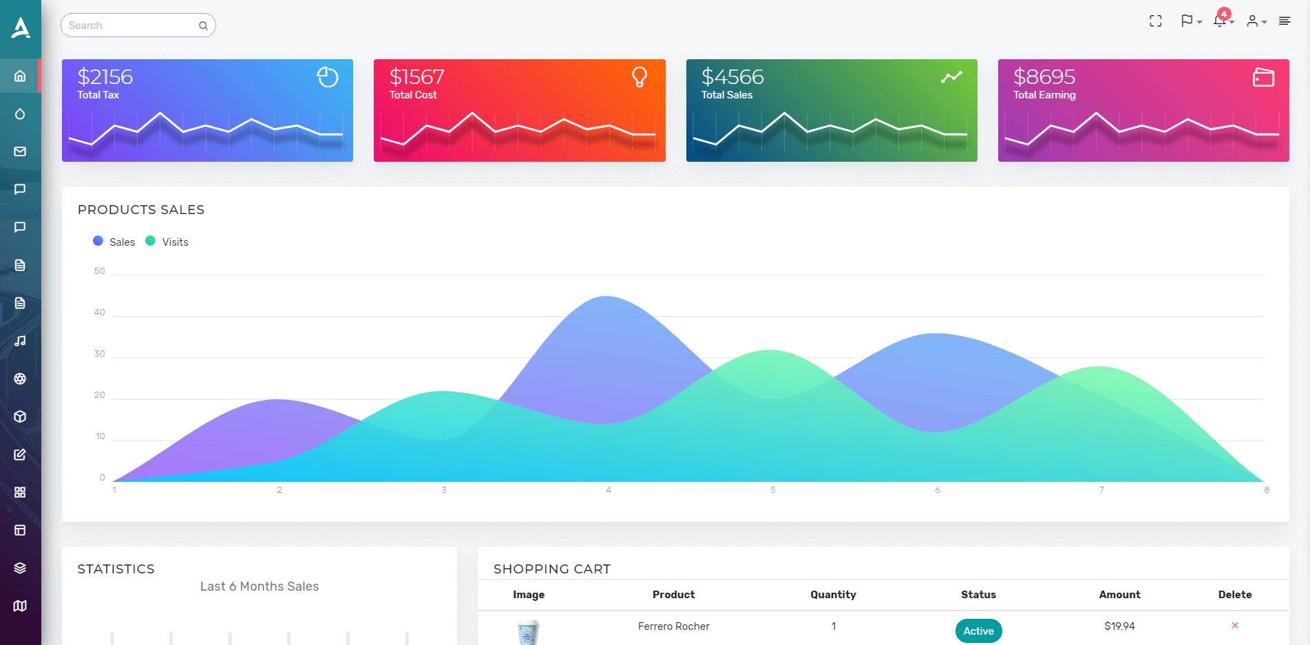 Apex - Angular 8 Admin Template