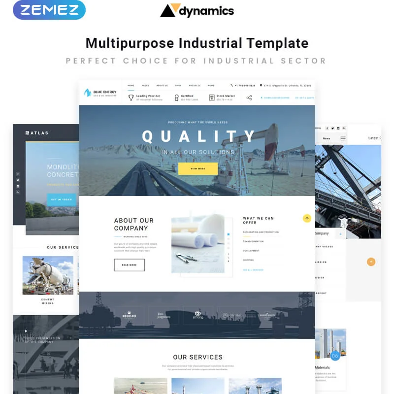 Dynamics - Bootstrap Templates