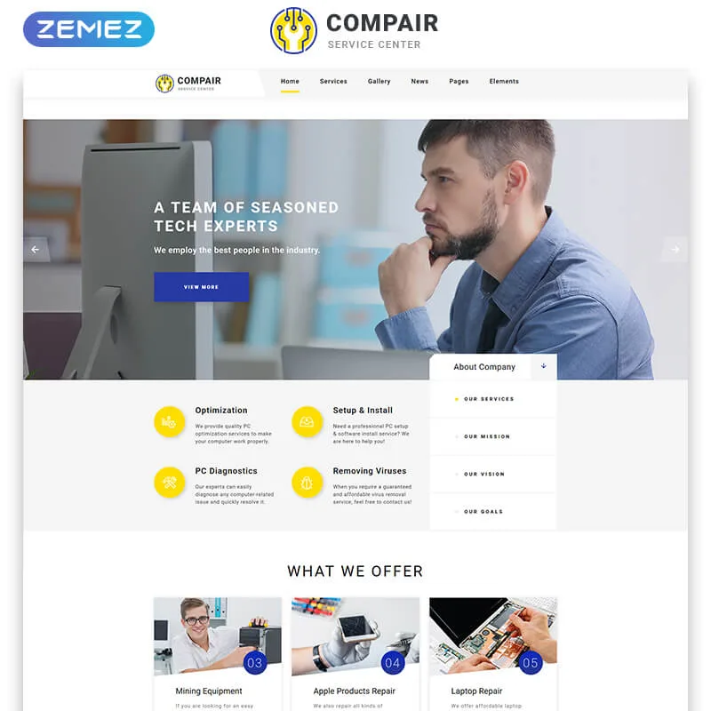 Compair - Bootstrap Templates