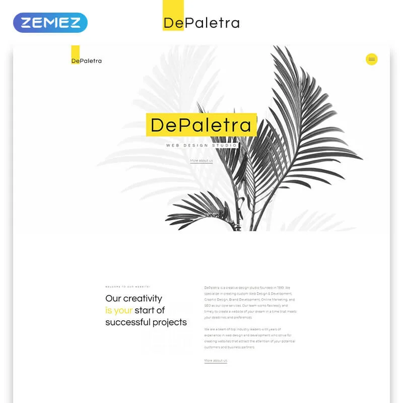 DePaletra - Bootstrap Templates