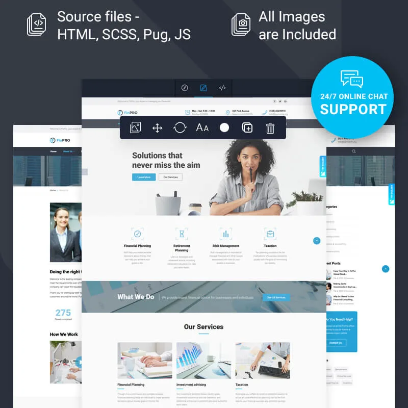 FinPRO - Bootstrap Templates