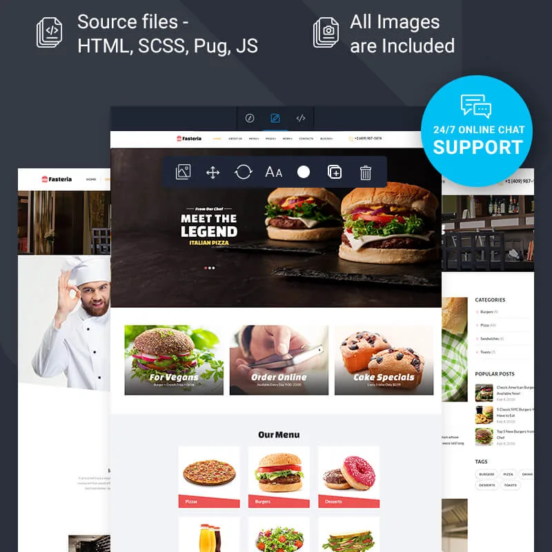 Fasteria - Bootstrap Templates