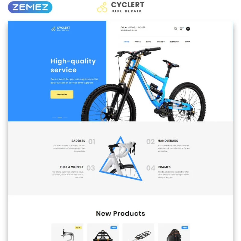 Cyclert - Bootstrap Templates
