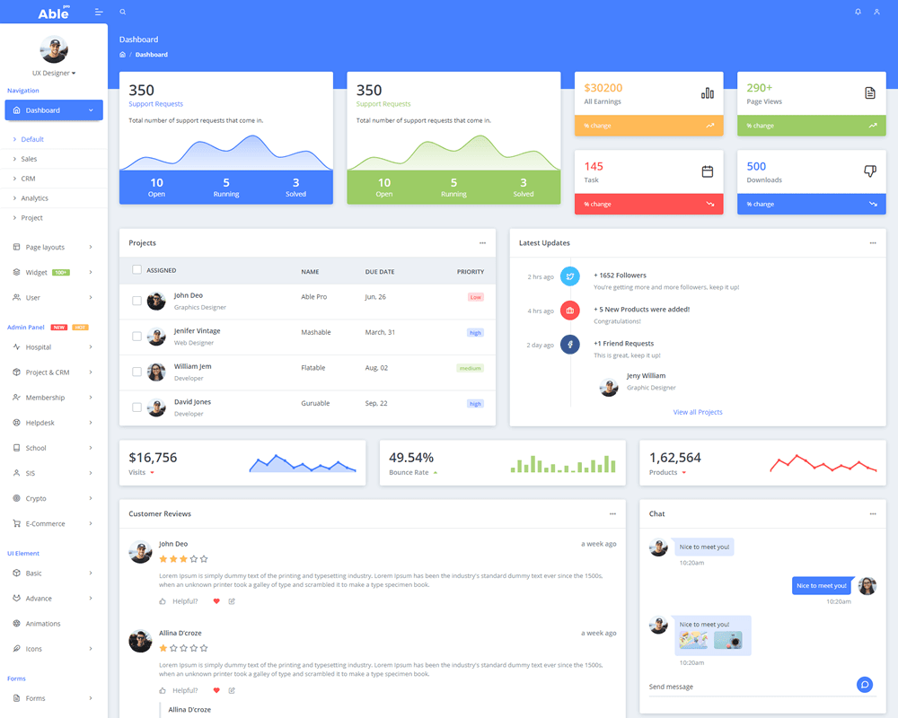 Able Pro UI Admin Template