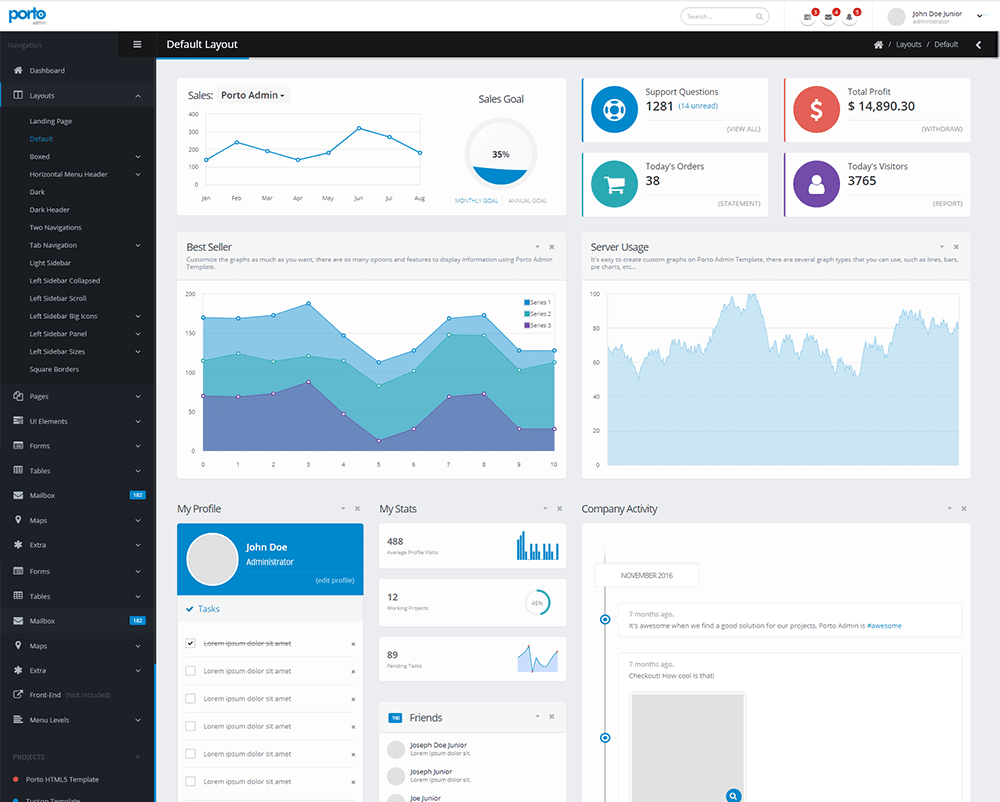 Porto - UI Admin Template
