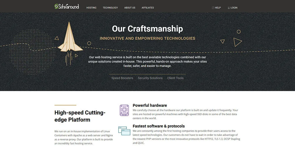 Site Ground - WordPress hosting