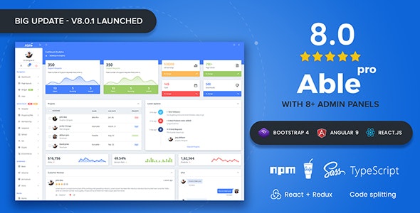 able pro admin envato sale 2020