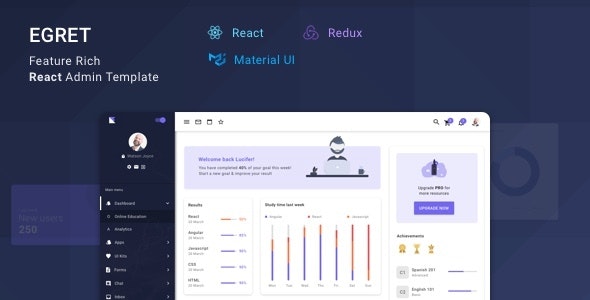egret react admin envato sale 2020