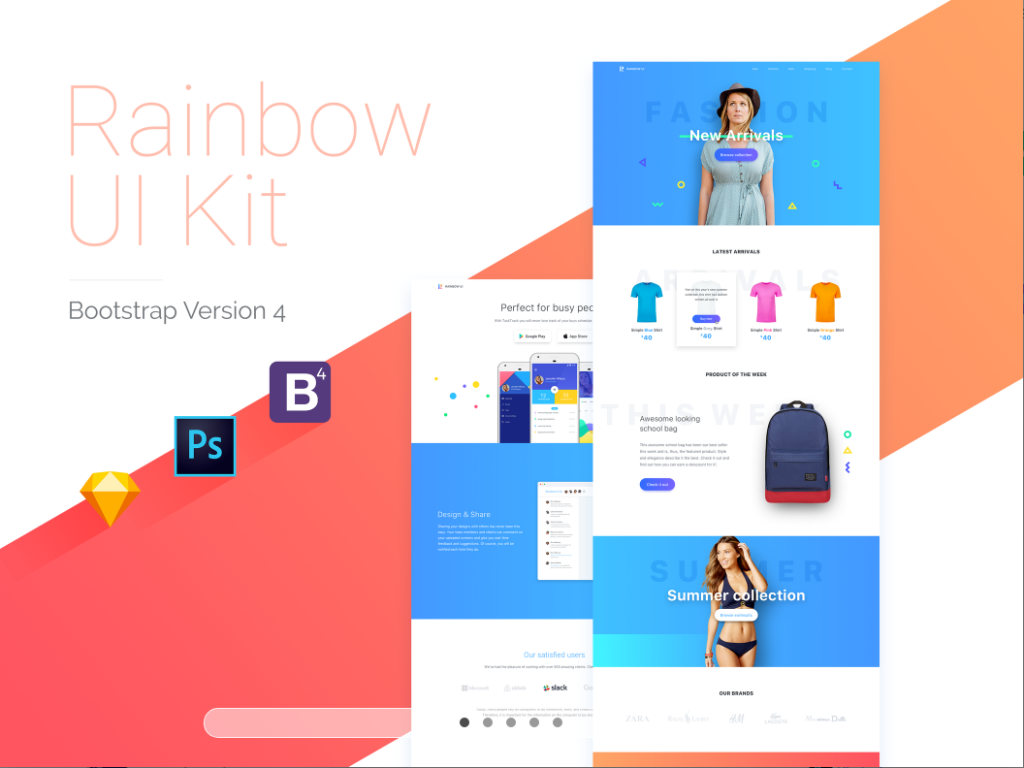 Top 10 Free and premium Bootstrap UI Kit 2020