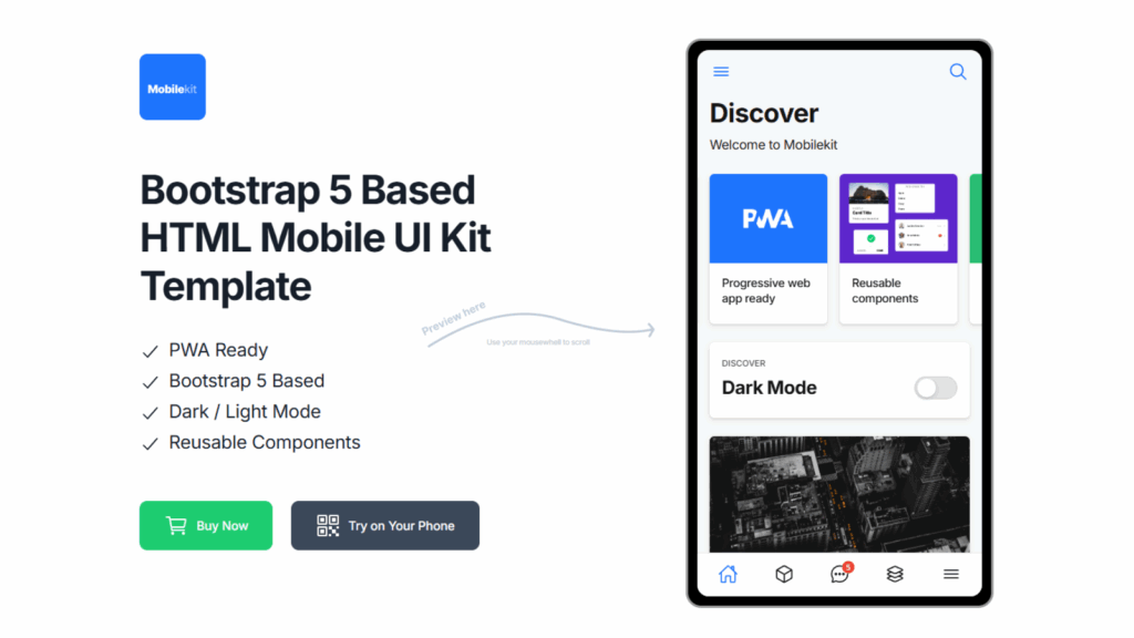 Top 10 Trending Bootstrap Mobile Templates in 2025 10 Mobilekit