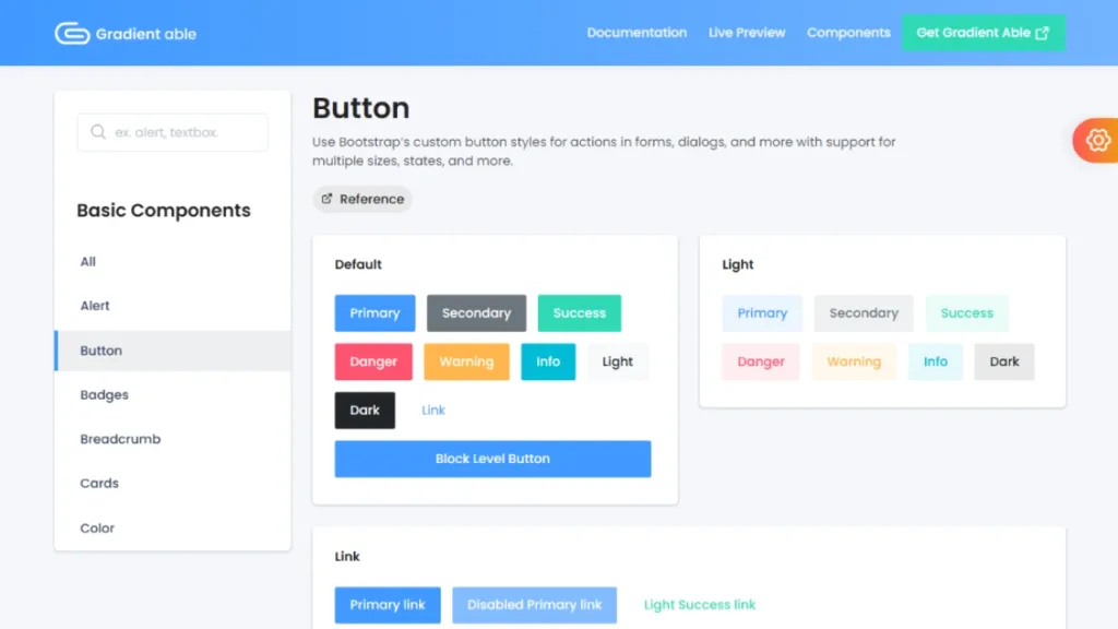 Gradient Able Bootstrap 5 Admin Template (Premium) - Verify link once