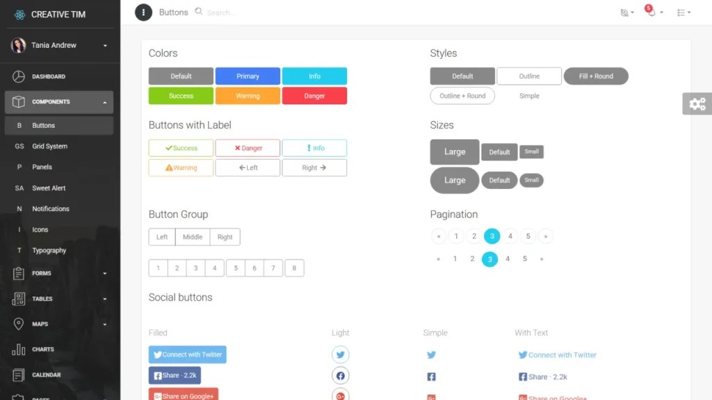 Light Bootstrap Dashboard PRO React (Premium)
